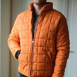 Zara Orange Puffy Coat, Jacket- Mens XL